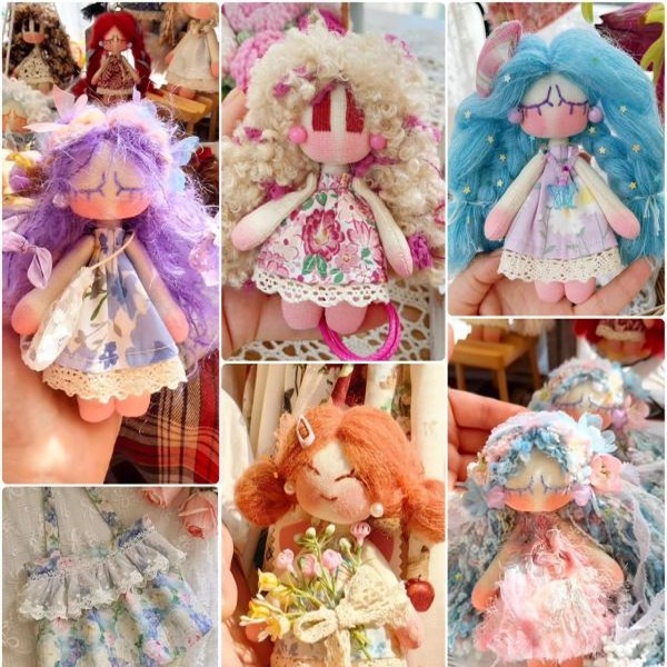 Handmade warm doll charm/brooch / updated monthly