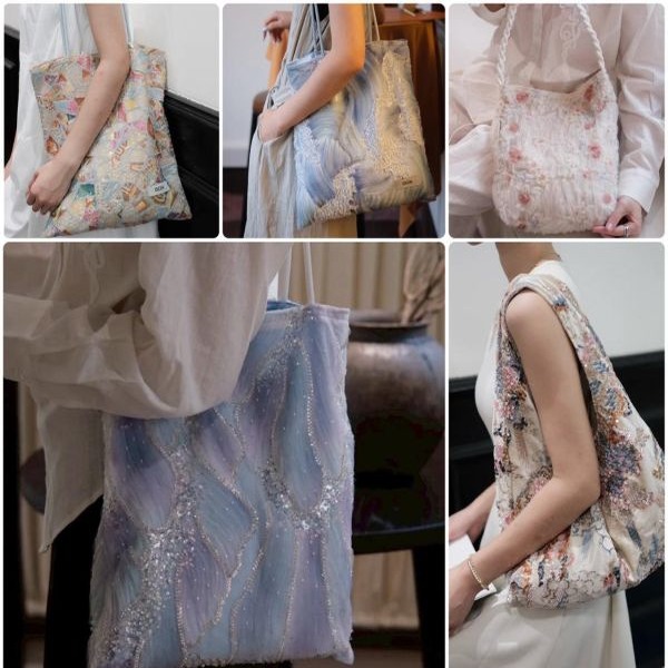 Extreme heavy industry Van Gogh's Starry Sky and Flowing Clouds 6 beautiful bag styles / Korean star's same style Premium grade TPU jelly bag Jelly Firkin /