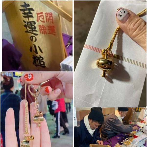Made in Japan Hyogo Nishinomiya Shrine God of Wealth Festival annual Tokashima limited edition small golden mallet for wealth and luck 2 types available