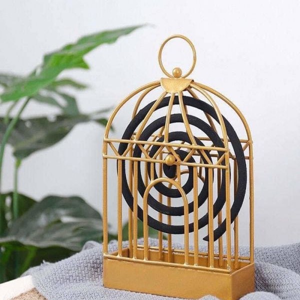 Nordic style birdcage mosquito coil holder (2 colors)